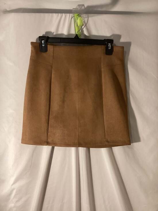Iris Dresses & Skirts - Iris Camel Faux Suede Mini Skirt